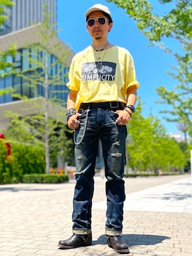 ☠️HiRoC☠️さんの（Diamond SUPPLY CO. | ダイアモンドサプライ）を使ったコーディネート