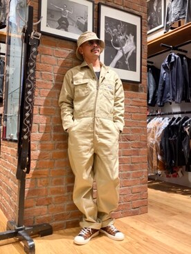「schott(ショット)のアイテム(ネックレス)」を使った、総料理長(schottのイケオジ)さん(メンズ・170cm)の夏コーディネート