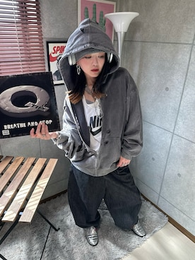 「NIKE(ナイキ)のアイテム(トップス)」を使った、riruchiyan39さん(レディース・161cm)の春コーディネート