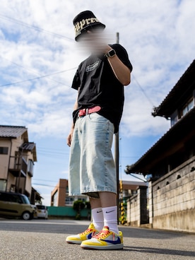 「NIKE(ナイキ)のアイテム(レッグウェア)」を使った、アイラさん(メンズ・172cm)の夏コーディネート