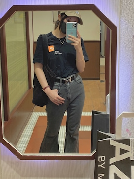 「NIKE(ナイキ)のアイテム(Tシャツ/カットソー)」を使った、myon.tan.さん(レディース・149cm)の夏コーディネート