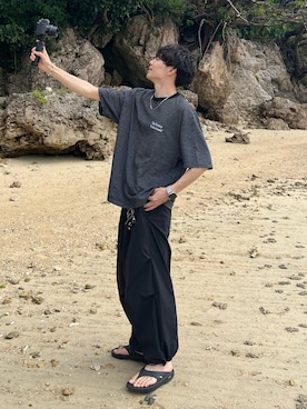 「OOFOS(ウーフォス)のアイテム」を使った、Ryoさん(メンズ・172cm)の冬コーディネート