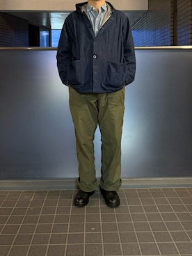 「RRL(ダブル アール エル)のアイテム(シャツ/ブラウス)」を使った、ふーがさん(メンズ・172cm)の夏コーディネート