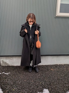 「HEILIS(ヘイリス)のアイテム」を使った、りやんさん(レディース・158cm)の冬コーディネート