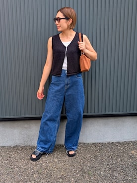 「HEILIS(ヘイリス)のアイテム」を使った、りやんさん(レディース・158cm)の夏コーディネート