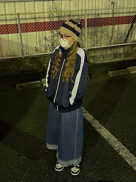 「PUMA(プーマ)のアイテム(ジャケット/アウター)」を使った、zuzuさん(レディース・165cm)の冬コーディネート