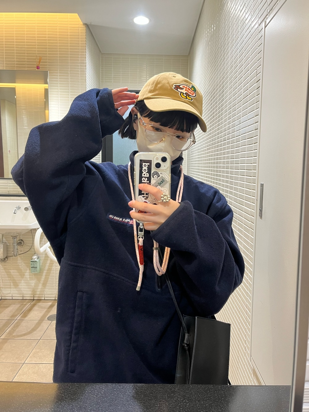 karenさんの「HUMAN MADE（ヒューマン メイド）6PANEL TWILL CAP■■■（HUMAN MADE）」を使ったコーディネートの1枚目の写真