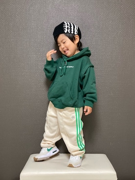 「NIKE(ナイキ)のアイテム(シューズ)」を使った、S♡K♡K♡さん(キッズ・90cm)の冬コーディネート