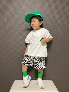 「NIKE(ナイキ)のアイテム(シューズ)」を使った、S♡K♡K♡さん(キッズ・90cm)の春コーディネート