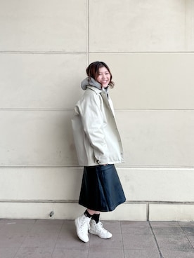 「schott(ショット)のアイテム(スカート)」を使った、AYANEさん(レディース・166cm)の冬コーディネート