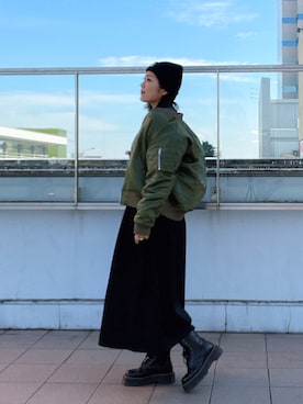 「schott(ショット)のアイテム(スカート)」を使った、AYANEさん(レディース・166cm)の秋コーディネート