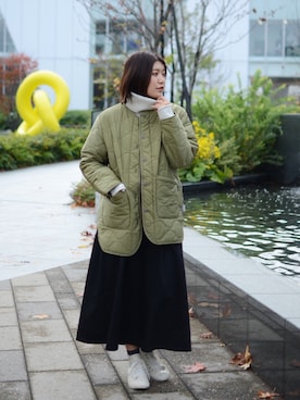 「schott(ショット)のアイテム(スカート)」を使った、AYANEさん(レディース・166cm)の秋コーディネート
