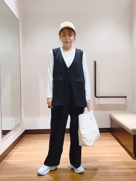 「NIKE(ナイキ)のアイテム(スニーカー)」を使った、fujimonさん(レディース・159cm・30代)の冬コーディネート