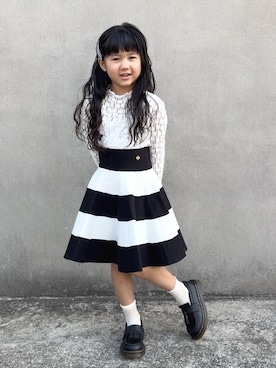 「kate spade new york(ケイトスペード ニューヨーク)のアイテム」を使った、KANOさん(キッズ・110cm)の春コーディネート