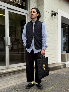 「LAVENHAM(ラベンハム)のアイテム」を使った、Lavenham 横浜さん(メンズ・180cm)の春コーディネート
