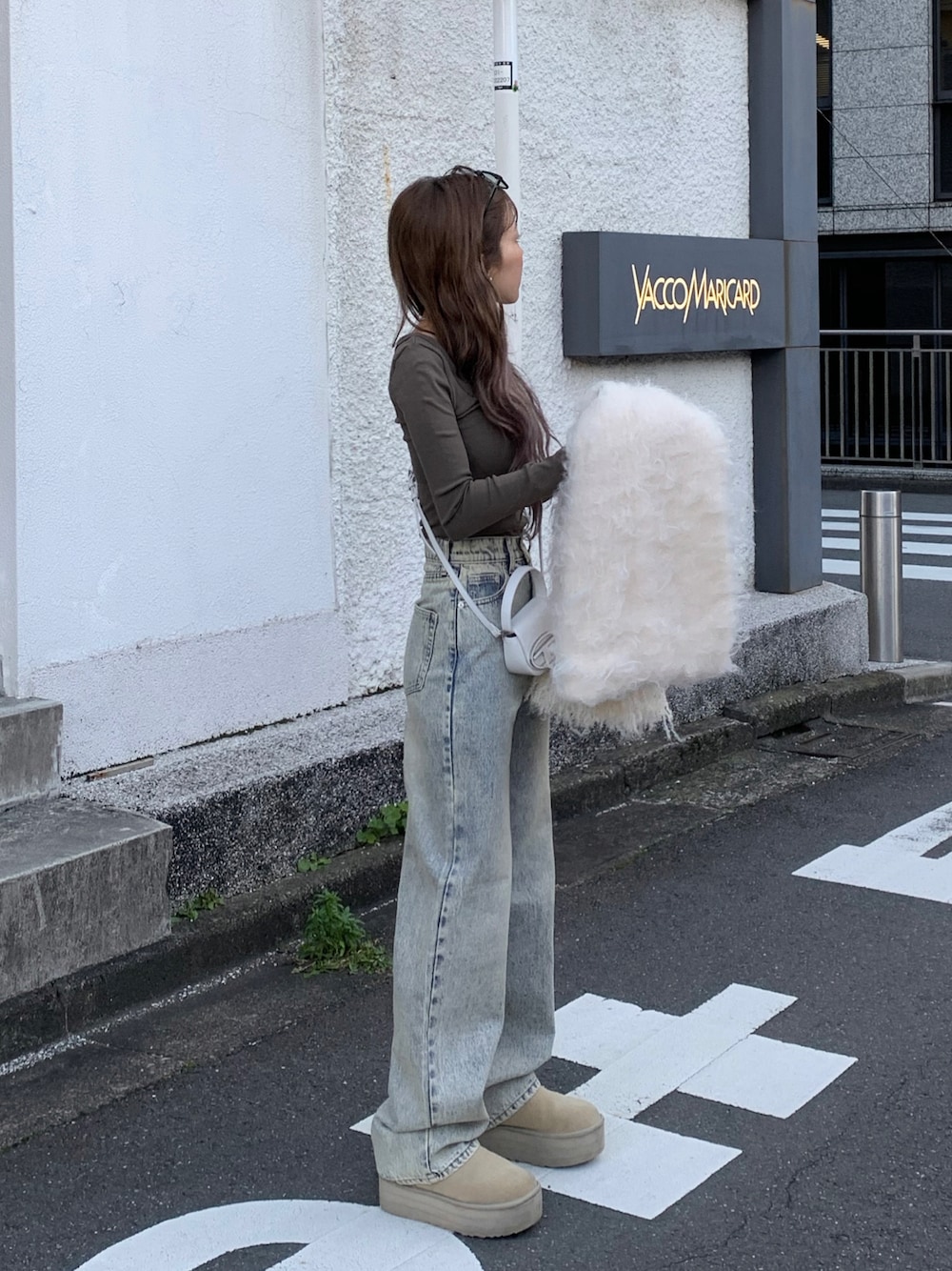 mayu さんの「UGG CLASSIC ULTRA MINI PLATFORM / アグ クラッシック ウルトラ ミニ プラットフォーム 【SP】（UGG）」を使ったコーディネートの1枚目の写真