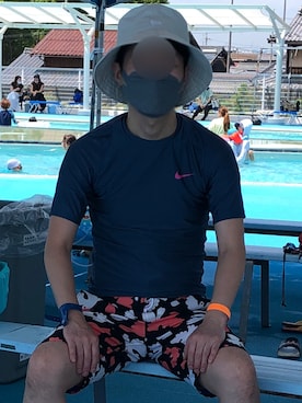 「NIKE(ナイキ)のアイテム(水着/着物・浴衣)」を使った、asamiさん(メンズ・170cm)の夏コーディネート