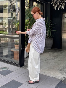 「OOFOS(ウーフォス)のアイテム」を使った、remiさん(レディース・168cm)の春コーディネート