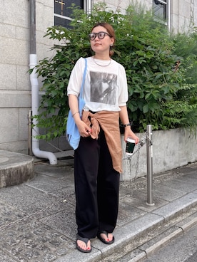 「OOFOS(ウーフォス)のアイテム」を使った、remiさん(レディース・168cm)の春コーディネート