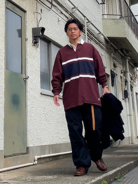 クロ🐑さん(メンズ・168cm)の春コーディネート