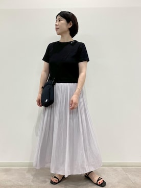 「NIKE(ナイキ)のアイテム(ショルダーバッグ)」を使った、ゆんさん(レディース・155cm・30代)の夏コーディネート