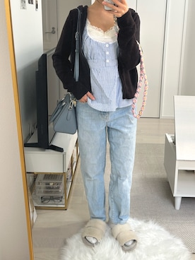 「NIKE(ナイキ)のアイテム(ソックス/靴下)」を使った、malu04さん(レディース・149cm)の春コーディネート