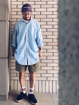 「NIKE(ナイキ)のアイテム(スニーカー)」を使った、hiromeganeさん(メンズ・165cm)の春コーディネート