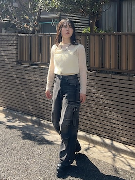 「STUDIOUS(ステュディオス)のアイテム」を使った、namiさん(レディース・160cm)の春コーディネート