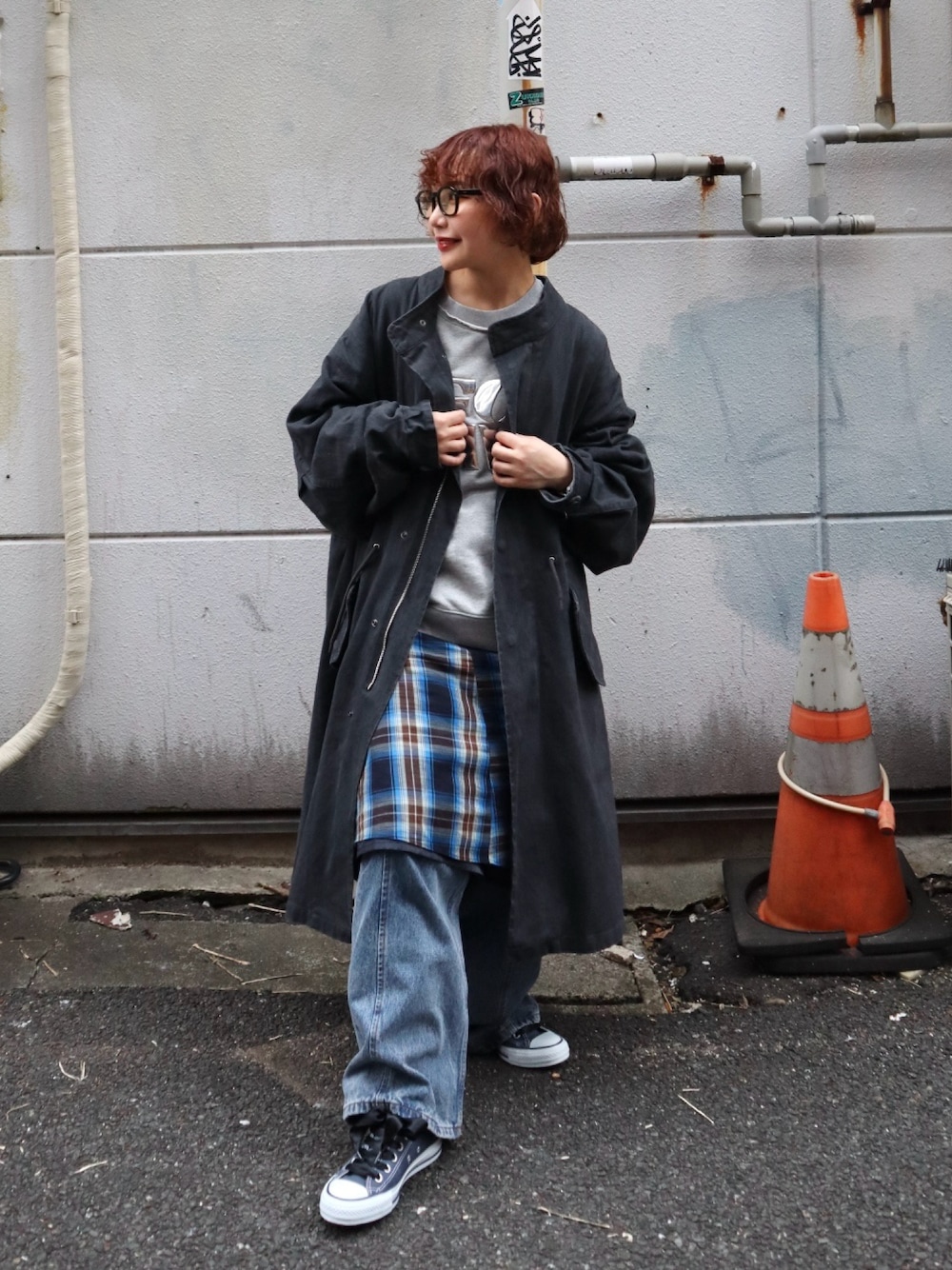 オクユウカさんの「FOAM Puff Printing Pullover/FOAM発泡プリントプルオーバー【MAISON SPECIAL/メゾンスペシャル】■セットアップ対応■（MAISON SPECIAL）」を使ったコーディネートの1枚目の写真