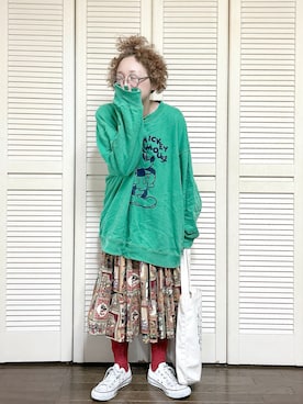 ぽん。さんの「コンバース CONVERSE CANVAS ALL STAR OX（CONVERSE | コンバース）」を使ったコーディネート