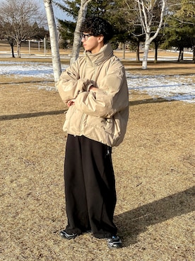 たいがさんの「3way loose inside out sweat pants/３wayルーズ切り替えスウェットパンツ」を使ったコーディネート