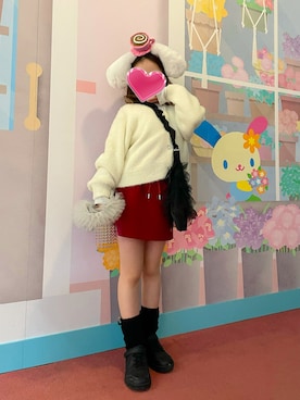 「NIKE(ナイキ)のアイテム(スニーカー)」を使った、yukinoさん(キッズ・125cm)の冬コーディネート