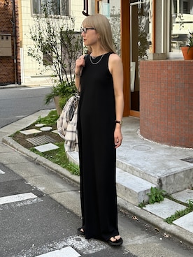 「OOFOS(ウーフォス)のアイテム」を使った、YUKAさん(レディース・167cm)の春コーディネート