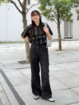 「NIKE(ナイキ)のアイテム(トップス)」を使った、かほこ。さん(レディース・162cm)の春コーディネート