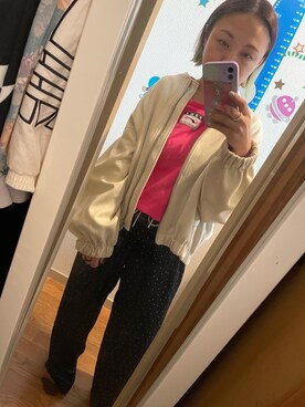「NIKE(ナイキ)のアイテム(スウェット)」を使った、◎みお◎さん(レディース・150cm)の秋コーディネート
