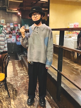 「STUDIOUS(ステュディオス)のアイテム(アクセサリー)」を使った、SHOHEi🧷さん(メンズ・170cm)の冬コーディネート