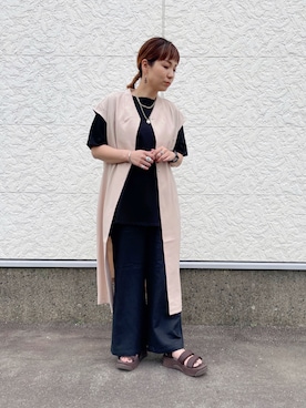 SHIRAMIZUさん(レディース・159cm)の夏コーディネート