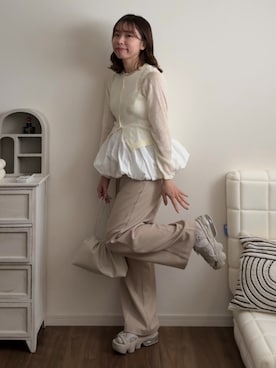 「NIKE(ナイキ)のアイテム(サンダル)」を使った、Hibikiさん(レディース・158cm・20代)の春コーディネート