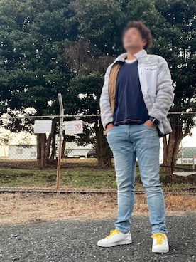 「adidas(アディダス)のアイテム(ナイロンジャケット)」を使った、Tore@minさん(メンズ・174cm)の冬コーディネート