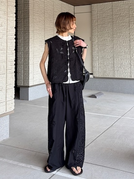 「OOFOS(ウーフォス)のアイテム」を使った、RIHOさん(レディース・150cm)の春コーディネート
