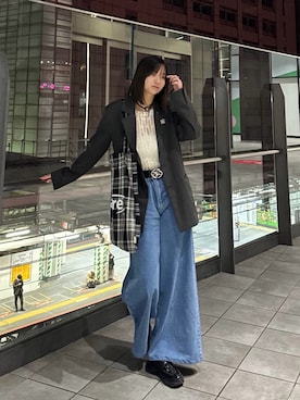 kurumiさんの「【VEQUM】OVER BOXY JACKET（VEQUM | VEQUM）」を使ったコーディネート
