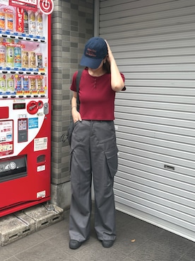 「HEILIS(ヘイリス)のアイテム」を使った、Seriさん(レディース・164cm)の夏コーディネート
