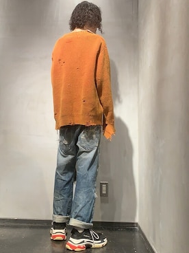 「gunda(ガンダ)のアイテム(ピアス(片耳用))」を使った、Yu-m@‼︎さん(メンズ・181cm)の冬コーディネート