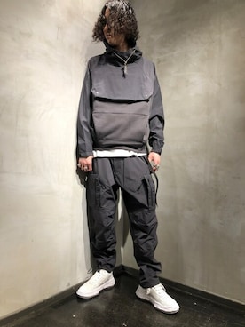 「gunda(ガンダ)のアイテム(ピアス(片耳用))」を使った、Yu-m@‼︎さん(メンズ・181cm)の冬コーディネート