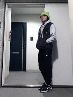 「NIKE(ナイキ)のアイテム(パンツ)」を使った、けいいちさん(メンズ・170cm)の秋コーディネート