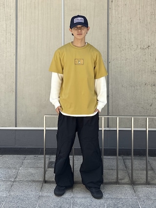 「XLARGE(エクストララージ)のEXTRALARGE SNAPBACK CAP(キャップ)」を使った、KIYOさん(メンズ・171cm)の春コーディネート