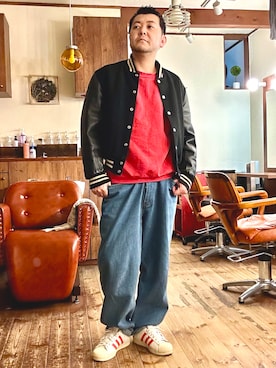「adidas(アディダス)のアイテム」を使った、MUGENさん(メンズ・173cm)の冬コーディネート