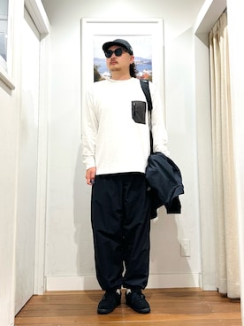 「NIKE(ナイキ)のアイテム(ナイロンジャケット)」を使った、Yuya Sasakiさん(メンズ・179cm)の夏コーディネート