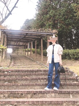 S *•.●❃さんの「メンズライクがトレンド。コーデュロイ中綿ブルゾン（classicalelf | クラシカルエルフ）」を使ったコーディネート