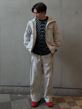 「PUMA(プーマ)のアイテム(ジャケット/アウター)」を使った、PUMAさん(メンズ・172cm)の春コーディネート